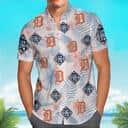 MLB Detroit Tigers Hawaiian Shirt Palm Leaves Pattern Summer Beach Gift