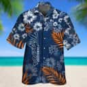 MLB Detroit Tigers Hawaiian Shirt Tropical Flower Pattern Summer Beach Gift MLB Detroit Tigers Hawaiian Shirt Tropical Flower Pattern Summer Beach Gift