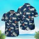 MLB Detroit Tigers Hawaiian Shirt Tropical Flower Pattern Beach Lovers Gift