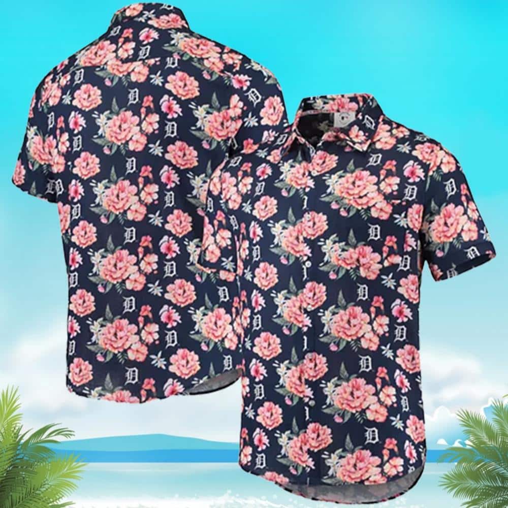 Floral Aloha MLB Detroit Tigers Hawaiian Shirt Summer Beach Gift Floral Aloha MLB Detroit Tigers Hawaiian Shirt Summer Beach Gift