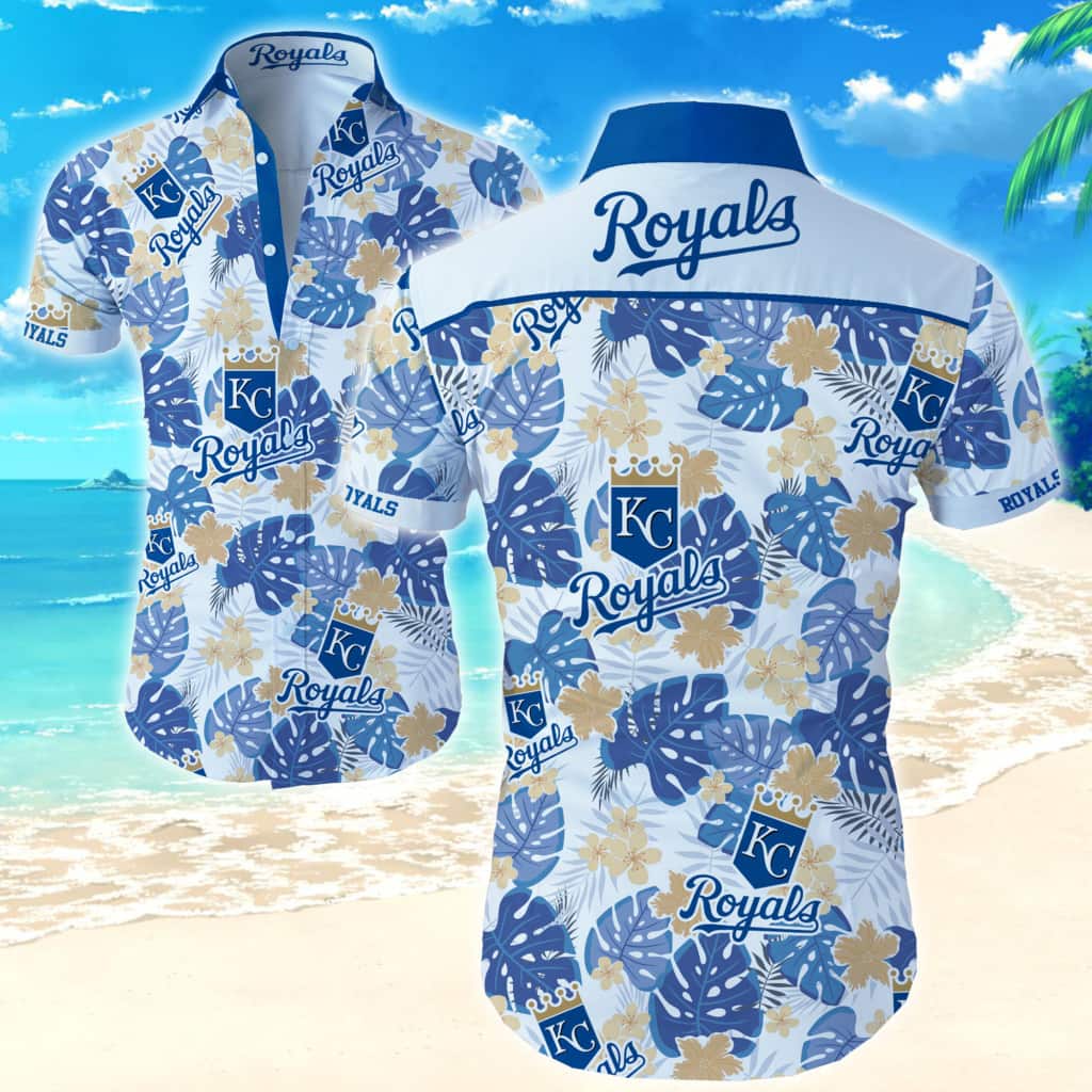 Beach Aloha MLB Kansas City Royals Hawaiian Shirt Palm Leaves Pattern Beach Aloha MLB Kansas City Royals Hawaiian Shirt Palm Leaves Pattern