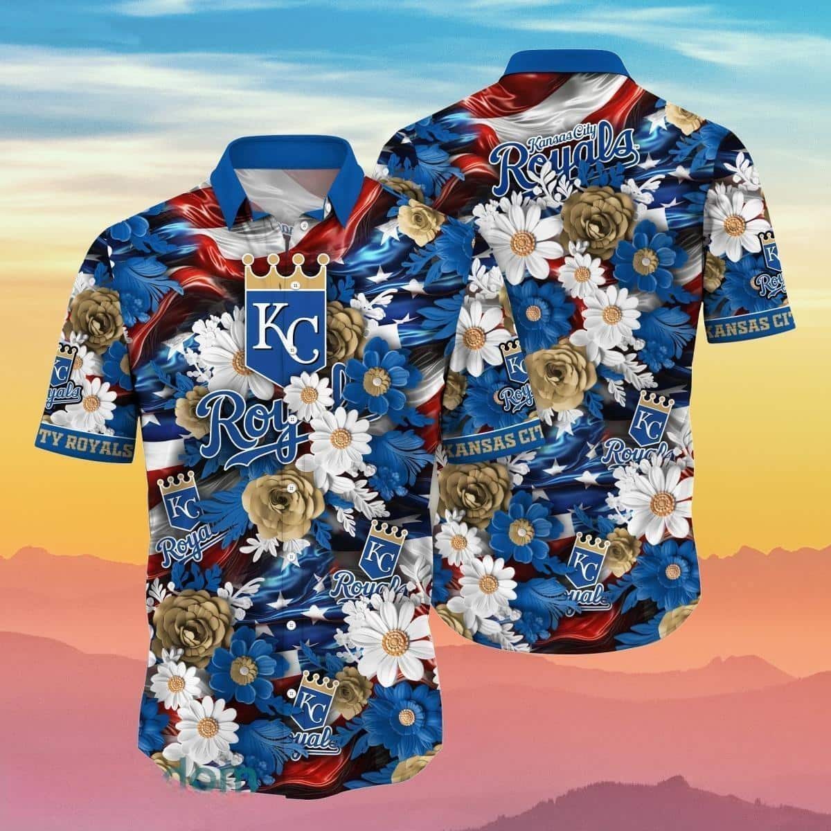 Floral Aloha MLB Kansas City Royals Hawaiian Shirt Gift For Beach Trip Floral Aloha MLB Kansas City Royals Hawaiian Shirt Gift For Beach Trip