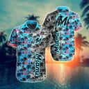 MLB Miami Marlins Hawaiian Shirt Palm Trees Island Beach Gift For Friend MLB Miami Marlins Hawaiian Shirt Palm Trees Island Beach Gift For Friend