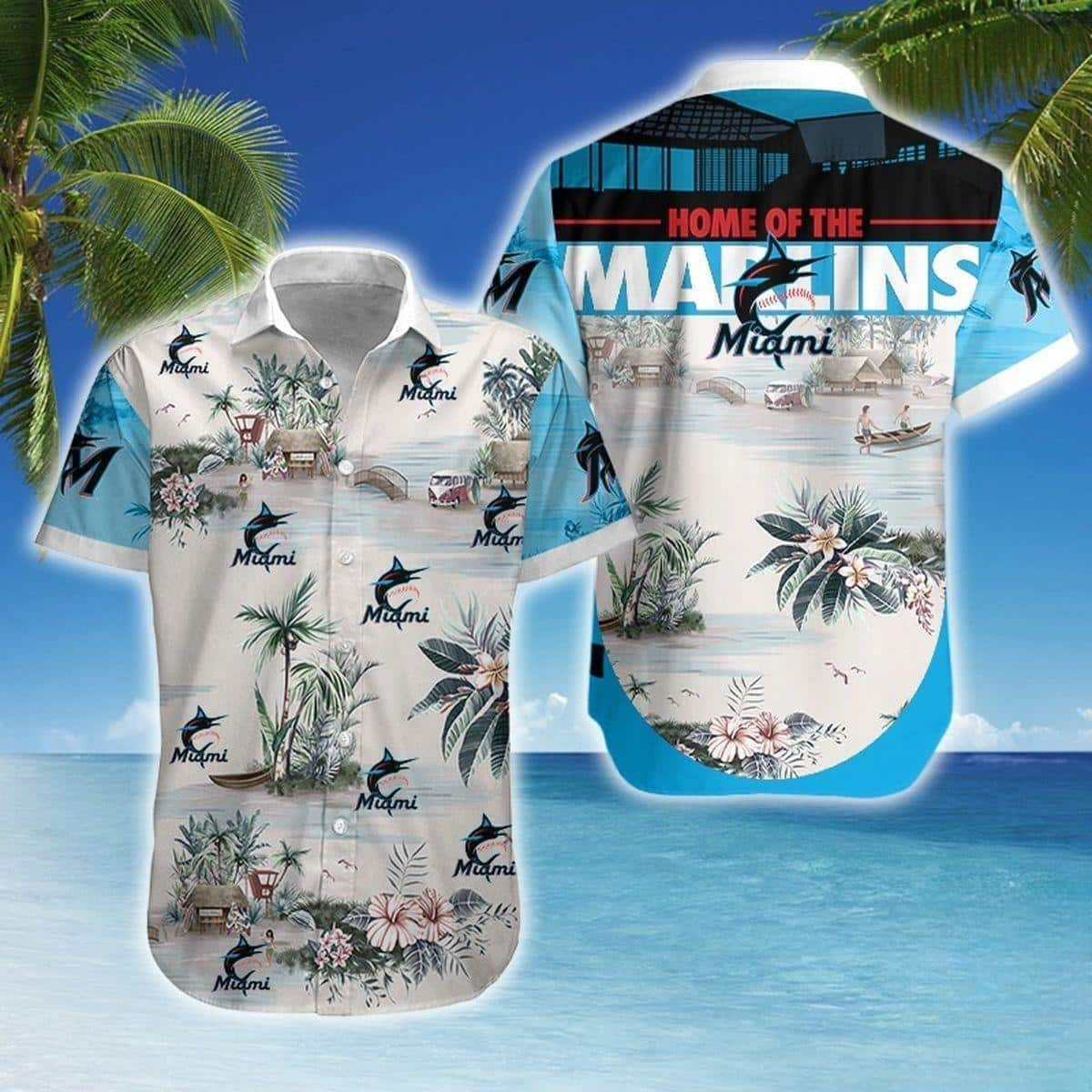 MLB Miami Marlins Hawaiian Shirt Gift For Beach Lovers