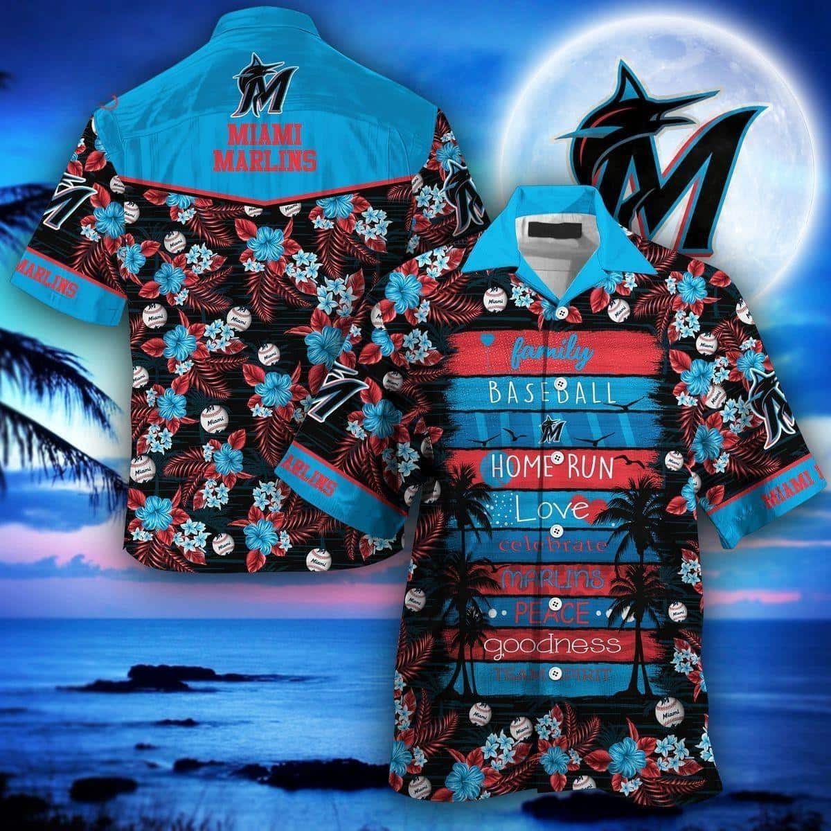 MLB Miami Marlins Hawaiian Shirt Summer Aloha Family Baseball Homerun Team Spirit MLB Miami Marlins Hawaiian Shirt Summer Aloha Family Baseball Homerun Team Spirit