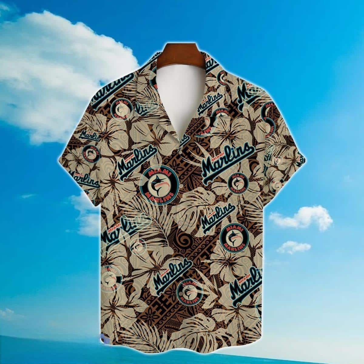 Vintage Floral Aloha MLB Miami Marlins Hawaiian Shirt Beach Lovers Gift Vintage Floral Aloha MLB Miami Marlins Hawaiian Shirt Beach Lovers Gift