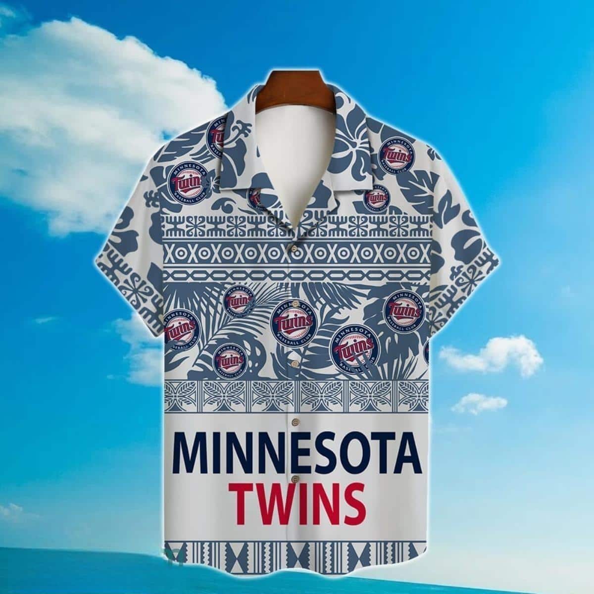 MLB Minnesota Twins Hawaiian Shirt Palm Leaves Pattern Best Beach Gift MLB Minnesota Twins Hawaiian Shirt Palm Leaves Pattern Best Beach Gift