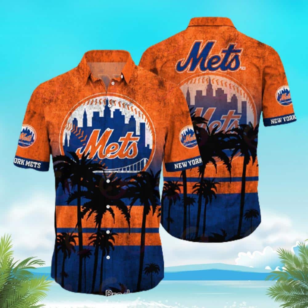 Vintage MLB New York Mets Hawaiian Shirt Trendy Summer Gift