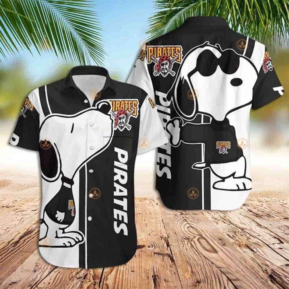 Pirates Skull And Snoopy With MLB Pittsburgh Pirates Hawaiian Shirt Pirates Skull And Snoopy With MLB Pittsburgh Pirates Hawaiian Shirt