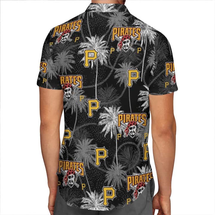 MLB Pittsburgh Pirates Hawaiian Shirt Tropical Palm Trees Pattern Gift For Him MLB Pittsburgh Pirates Hawaiian Shirt Tropical Palm Trees Pattern Gift For Him