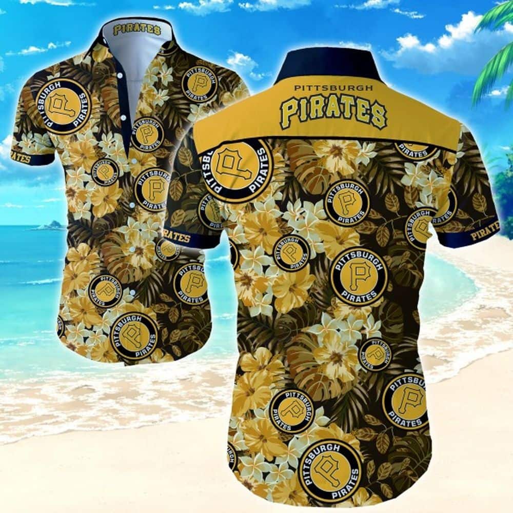 Aloha Flowers And Tropical Palm Leaves MLB Pittsburgh Pirates Hawaiian Shirt Aloha Flowers And Tropical Palm Leaves MLB Pittsburgh Pirates Hawaiian Shirt