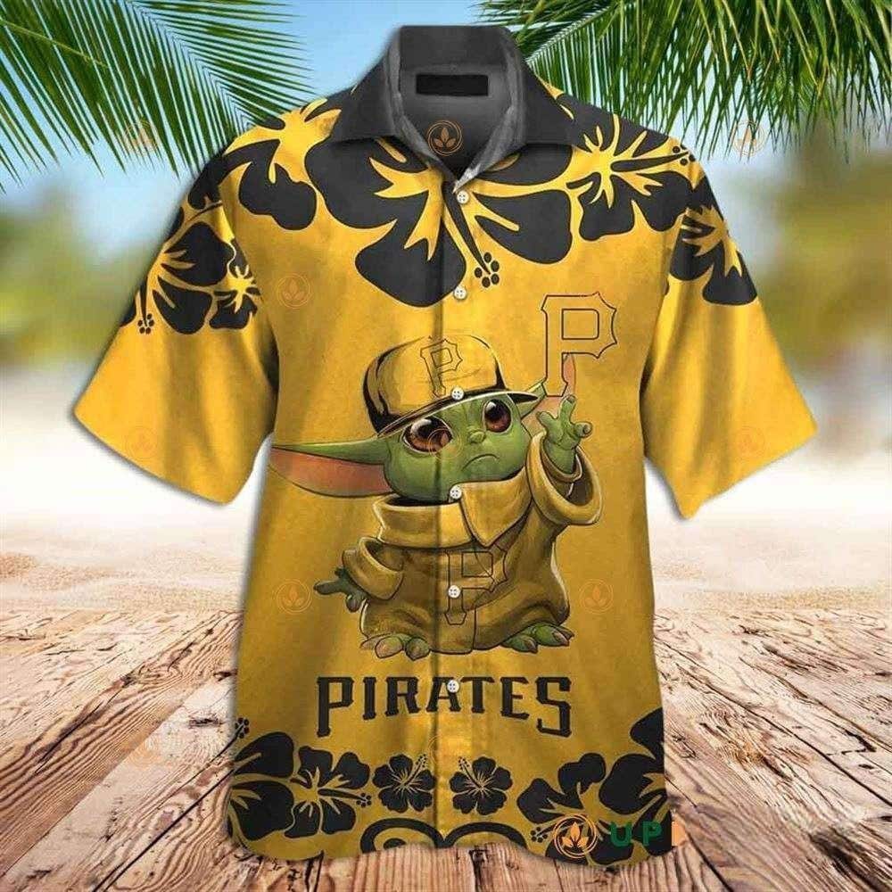 Aloha Baby Yoda MLB Pittsburgh Pirates Hawaiian Shirt Sports Gift For Him Aloha Baby Yoda MLB Pittsburgh Pirates Hawaiian Shirt Sports Gift For Him