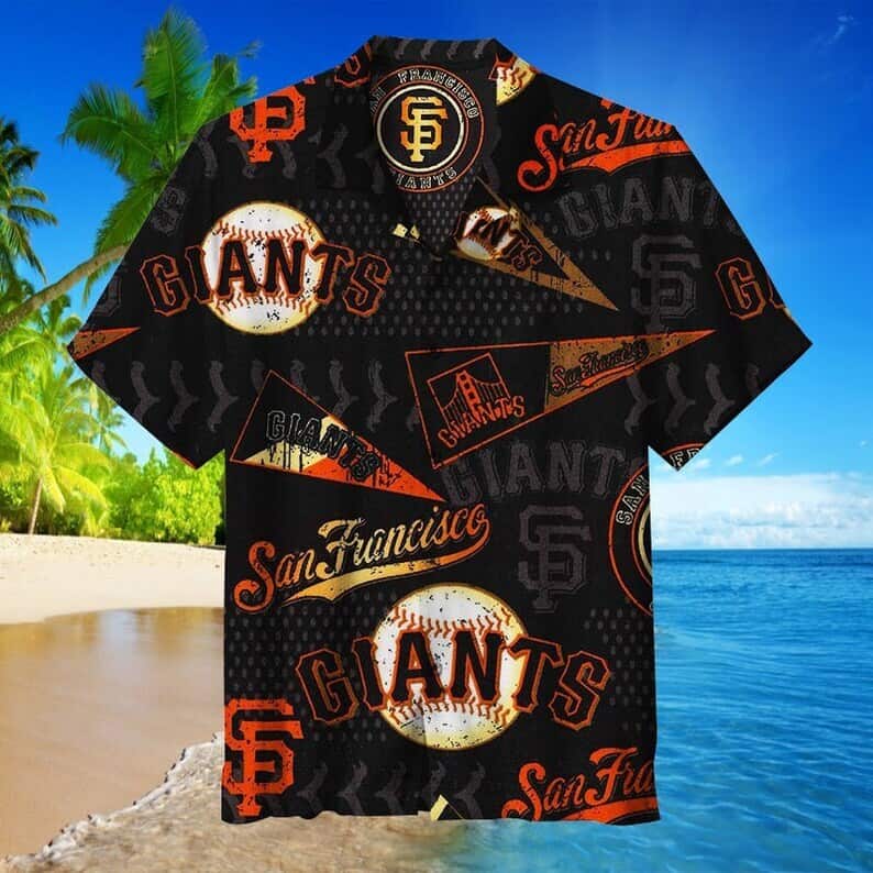 Black Aloha MLB San Francisco Giants Hawaiian Shirt Beach Lovers Gift Black Aloha MLB San Francisco Giants Hawaiian Shirt Beach Lovers Gift
