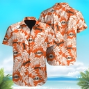MLB San Francisco Giants Hawaiian Shirt White Leaf Pattern MLB San Francisco Giants Hawaiian Shirt White Leaf Pattern