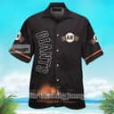 Black Aloha MLB San Francisco Giants Hawaiian Shirt Practical Beach Gift