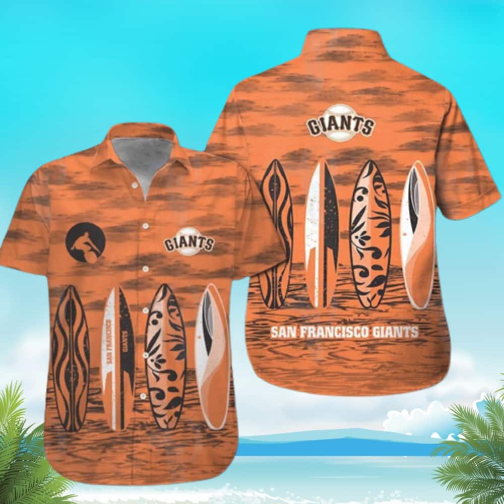 MLB San Francisco Giants Hawaiian Shirt Surf Pattern Beach Gift For Him MLB San Francisco Giants Hawaiian Shirt Surf Pattern Beach Gift For Him