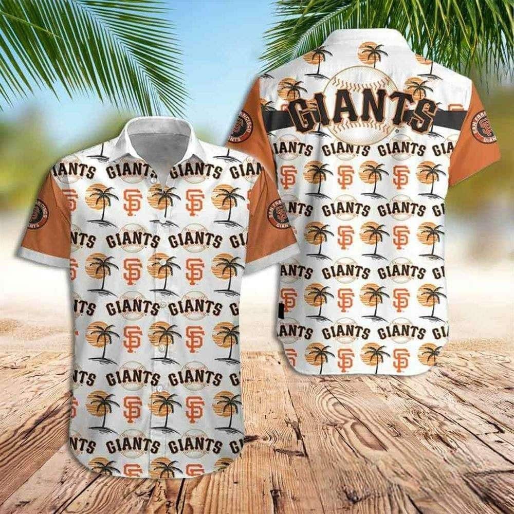MLB San Francisco Giants Hawaiian Shirt Palm Trees Pattern MLB San Francisco Giants Hawaiian Shirt Palm Trees Pattern