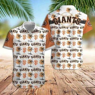 MLB San Francisco Giants Hawaiian Shirt Palm Trees Pattern
