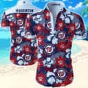 Floral Aloha Washington Nationals Hawaiian Shirt Gift For MLB Fans Floral Aloha Washington Nationals Hawaiian Shirt Gift For MLB Fans