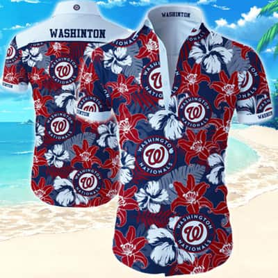 Floral Aloha Washington Nationals Hawaiian Shirt Gift For MLB Fans