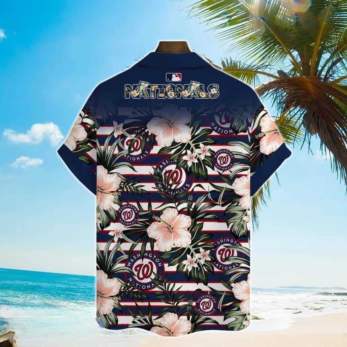 MLB Washington Nationals Hawaiian Shirt Tropical Flower Pattern Beach Gift For Friend MLB Washington Nationals Hawaiian Shirt Tropical Flower Pattern Beach Gift For Friend