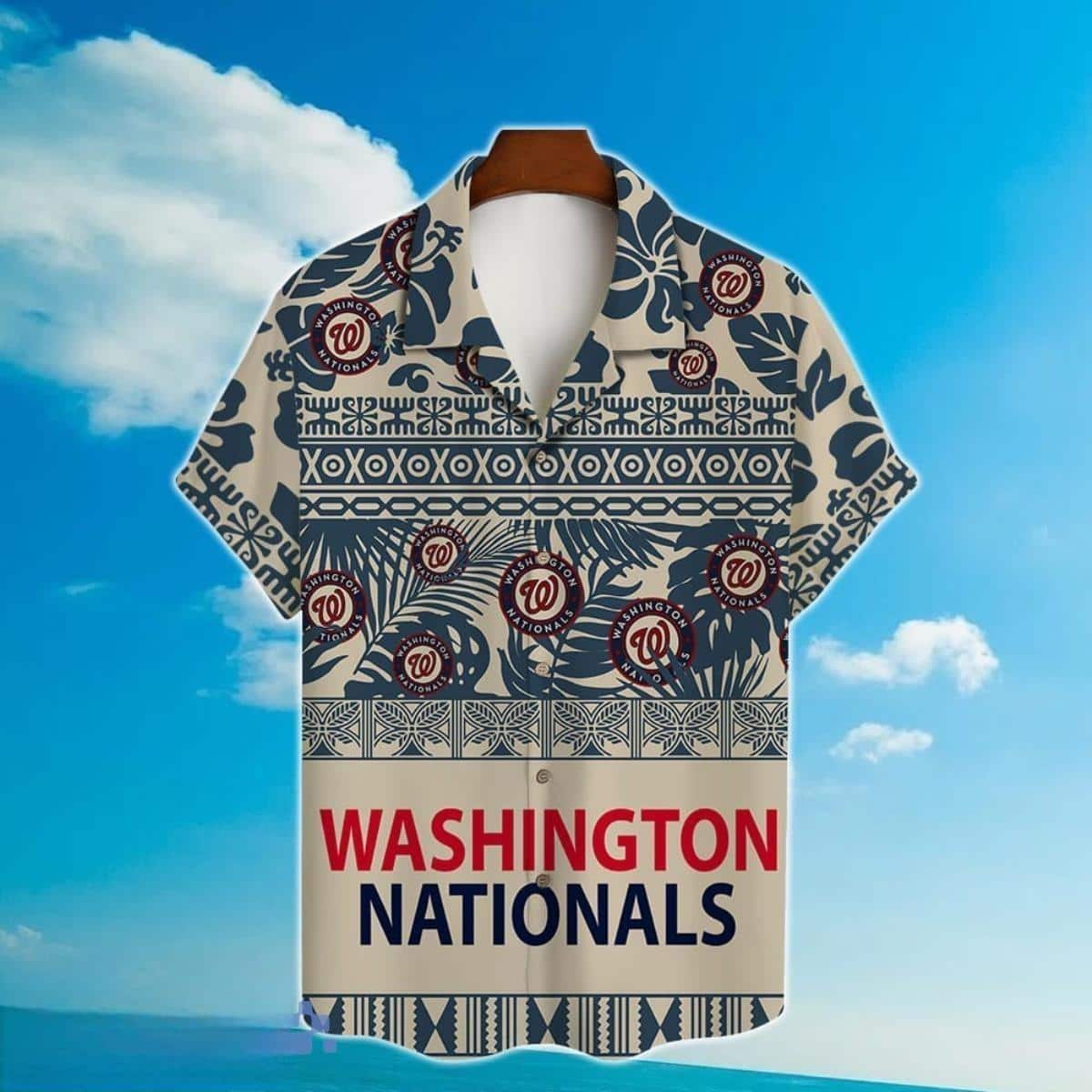MLB Washington Nationals Hawaiian Shirt Beach Gift For Him MLB Washington Nationals Hawaiian Shirt Beach Gift For Him