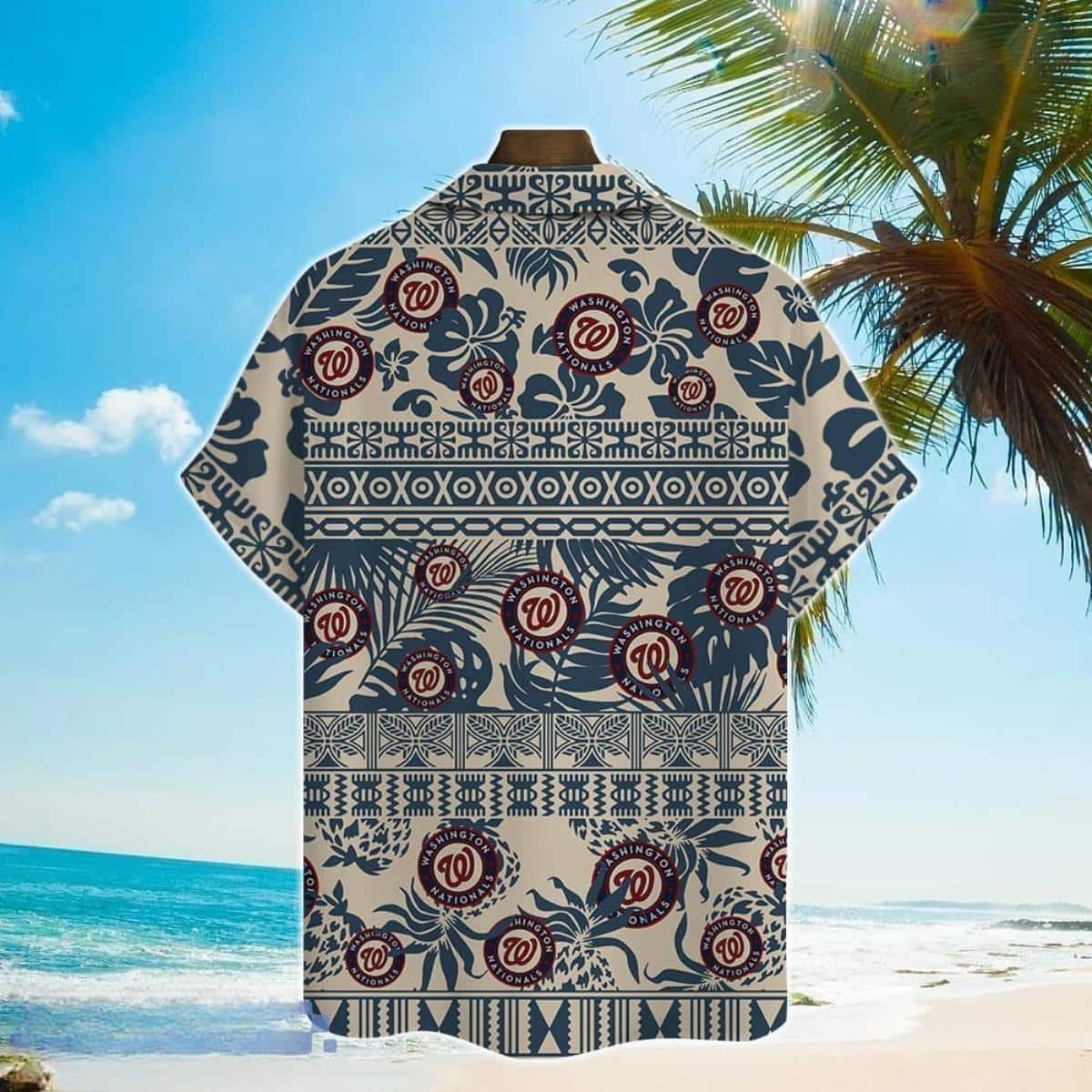 MLB Washington Nationals Hawaiian Shirt Beach Gift For Him MLB Washington Nationals Hawaiian Shirt Beach Gift For Him
