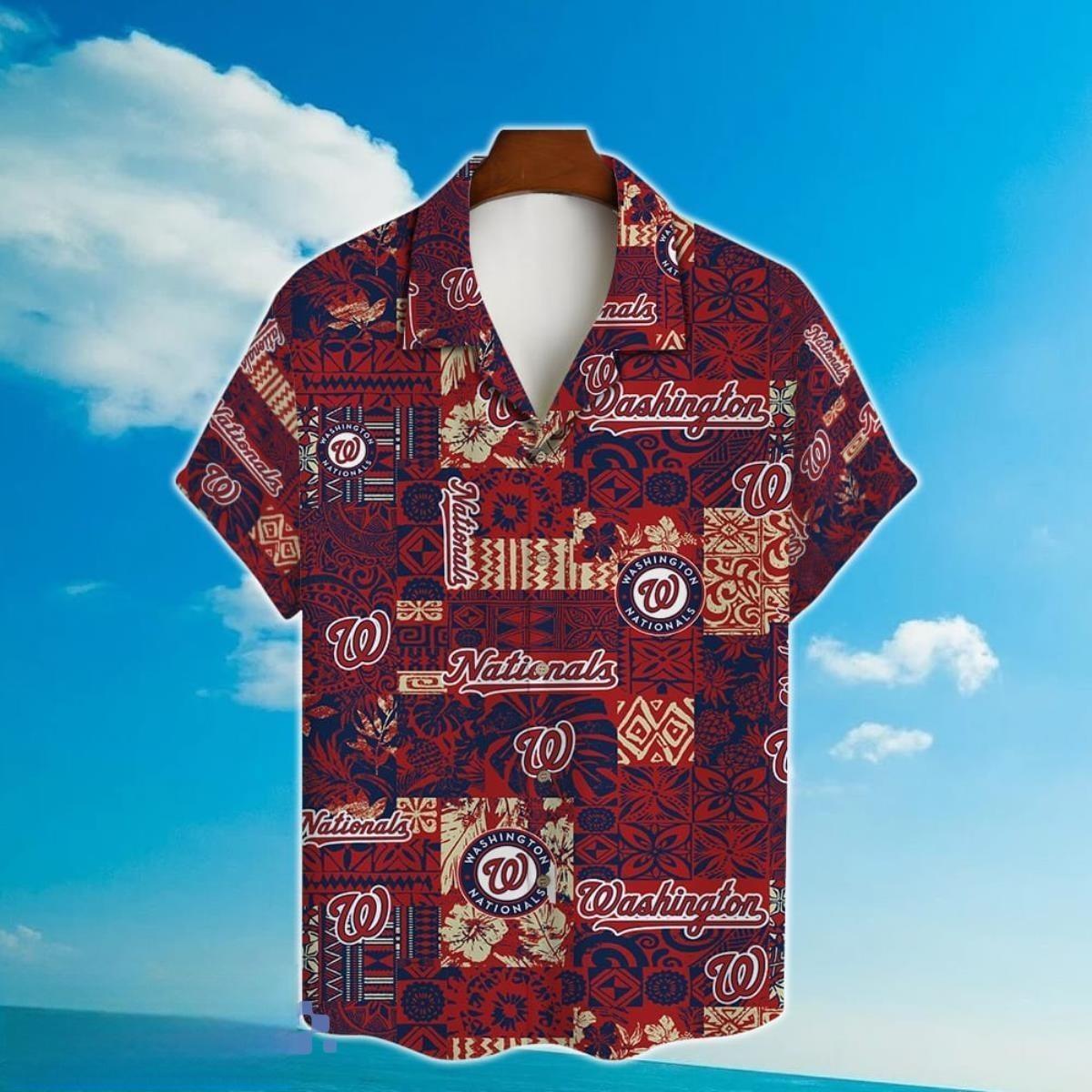 MLB Washington Nationals Hawaiian Shirt Aloha Summer Beach Gift MLB Washington Nationals Hawaiian Shirt Aloha Summer Beach Gift