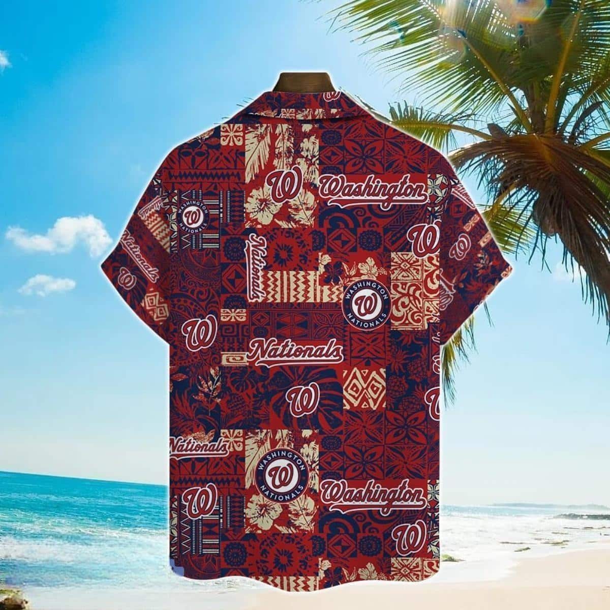 MLB Washington Nationals Hawaiian Shirt Aloha Summer Beach Gift MLB Washington Nationals Hawaiian Shirt Aloha Summer Beach Gift