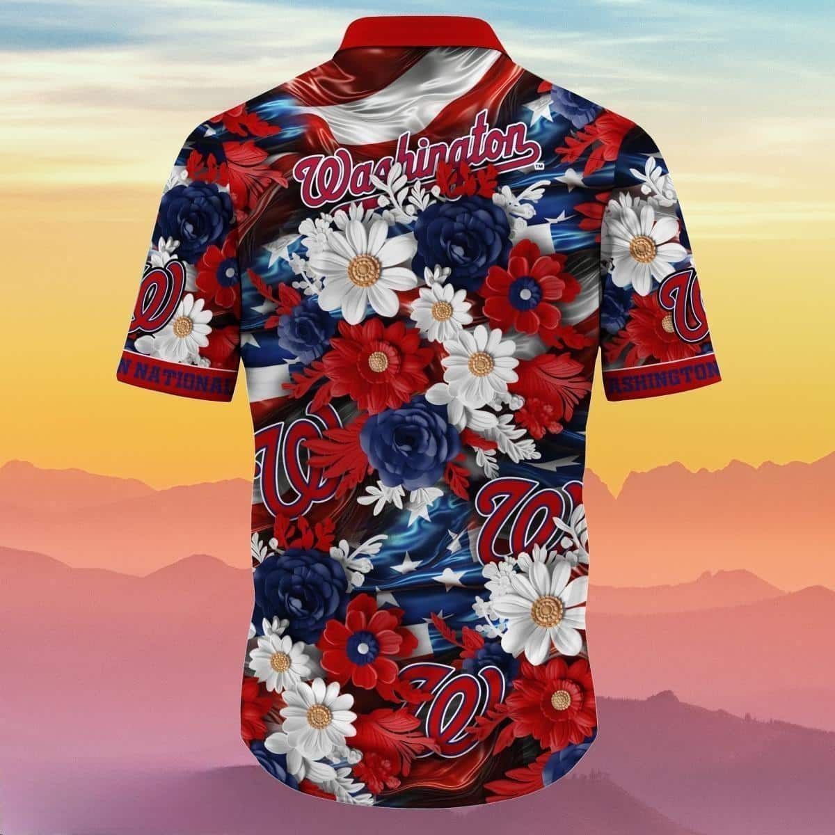 Floral Aloha MLB Washington Nationals Hawaiian Shirt Beach Gift For Friend Floral Aloha MLB Washington Nationals Hawaiian Shirt Beach Gift For Friend