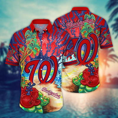MLB Washington Nationals Hawaiian Shirt Summer Gift For Friend Colorful Aloha
