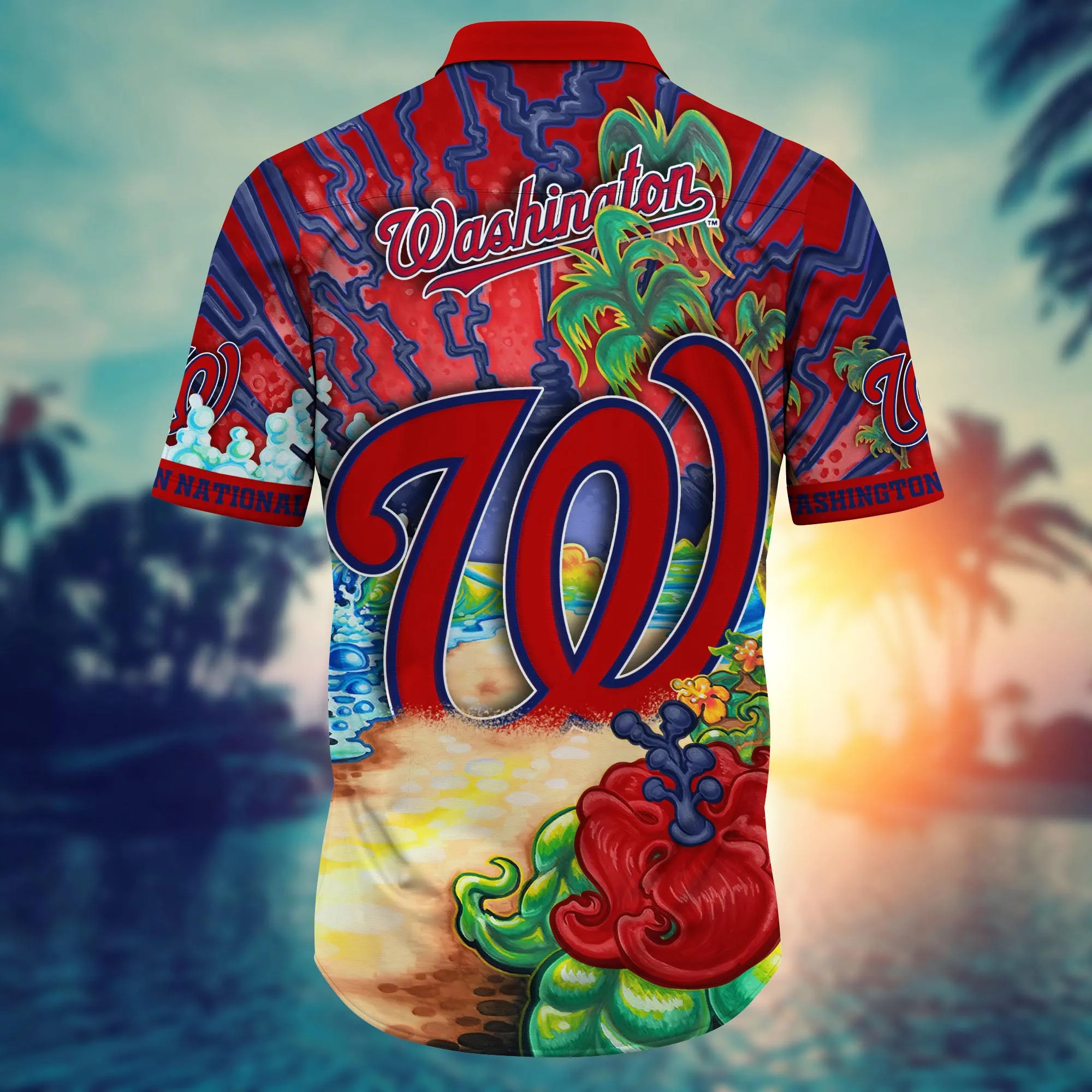 MLB Washington Nationals Hawaiian Shirt Summer Gift For Friend Colorful Aloha MLB Washington Nationals Hawaiian Shirt Summer Gift For Friend Colorful Aloha