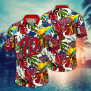 MLB Washington Nationals Hawaiian Shirt Summer Aloha Colorful Palm Leaves