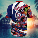 MLB Washington Nationals Hawaiian Shirt Pineapple Palm Leaves And Flowers Summer Aloha MLB Washington Nationals Hawaiian Shirt Pineapple Palm Leaves And Flowers Summer Aloha