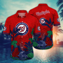 Summer Aloha MLB Washington Nationals Hawaiian Shirt Tropical Plants Best Beach Gift