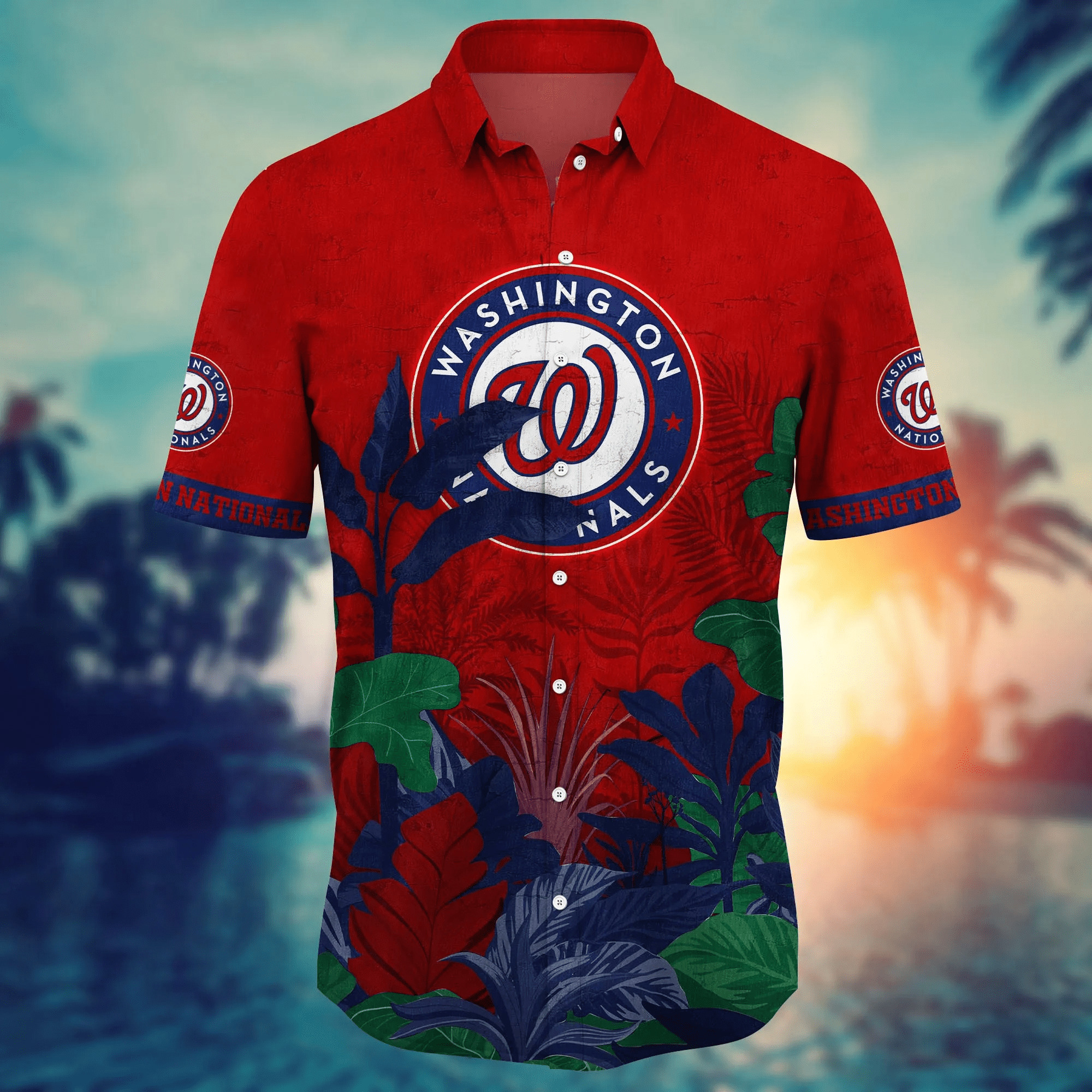 Summer Aloha MLB Washington Nationals Hawaiian Shirt Tropical Plants Best Beach Gift Summer Aloha MLB Washington Nationals Hawaiian Shirt Tropical Plants Best Beach Gift
