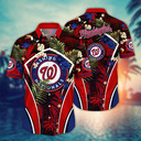MLB Washington Nationals Hawaiian Shirt Summer Aloha Practical Beach Gift Tropical Pattern