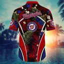 MLB Washington Nationals Hawaiian Shirt Summer Aloha Practical Beach Gift Tropical Pattern MLB Washington Nationals Hawaiian Shirt Summer Aloha Practical Beach Gift Tropical Pattern