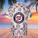 MLB Washington Nationals Hawaiian Shirt Tropical Flower Pattern Beach Lovers Gift