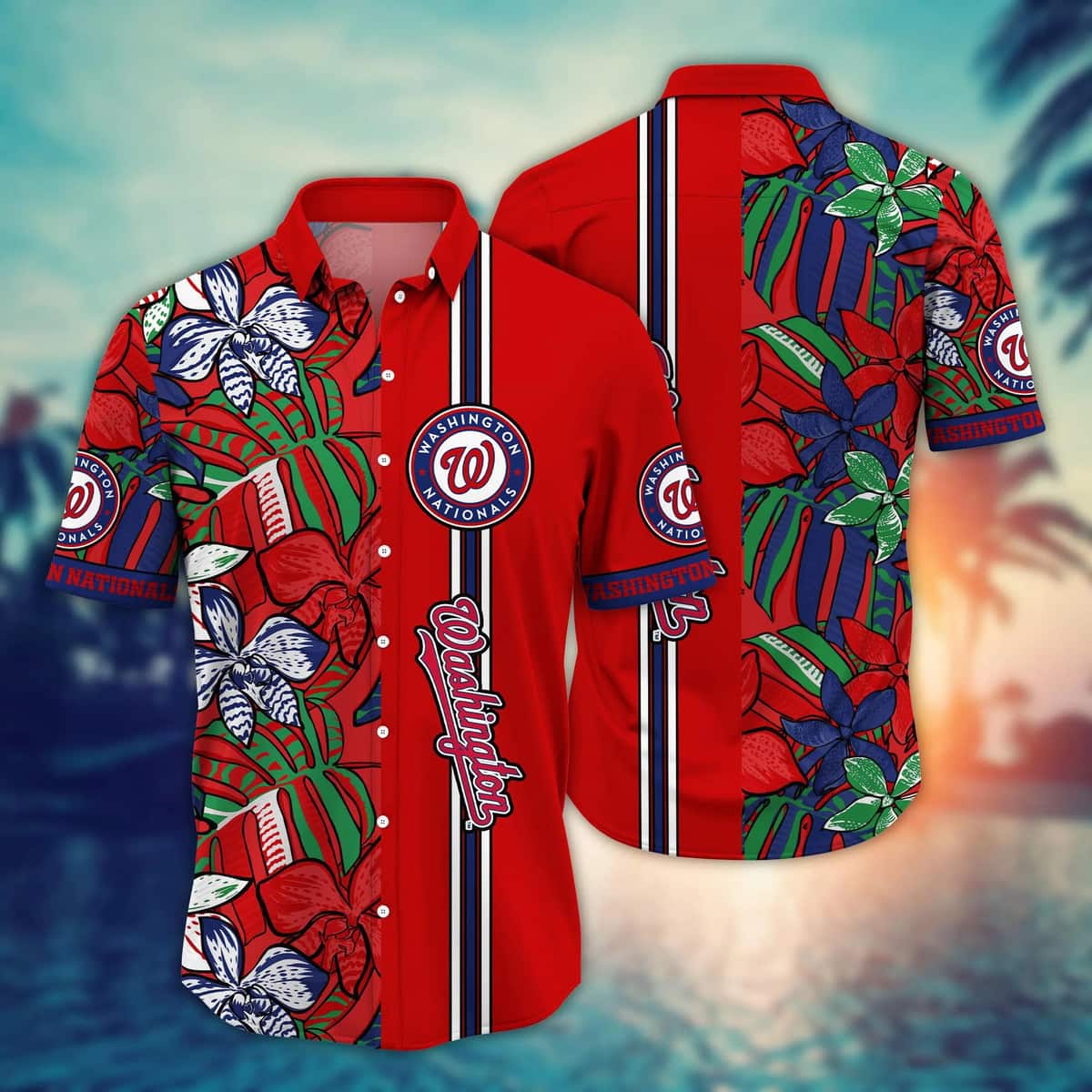Red Aloha MLB Washington Nationals Hawaiian Shirt Beach Gift For Friend Red Aloha MLB Washington Nationals Hawaiian Shirt Beach Gift For Friend