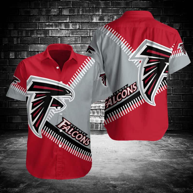 NFL Atlanta Falcons Hawaiian Shirt Red Aloha Gift For Football Fans NFL Atlanta Falcons Hawaiian Shirt Red Aloha Gift For Football Fans