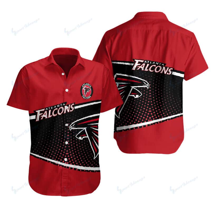 NFL Atlanta Falcons Hawaiian Shirt Red Aloha Gift For Sporty Boyfriend NFL Atlanta Falcons Hawaiian Shirt Red Aloha Gift For Sporty Boyfriend