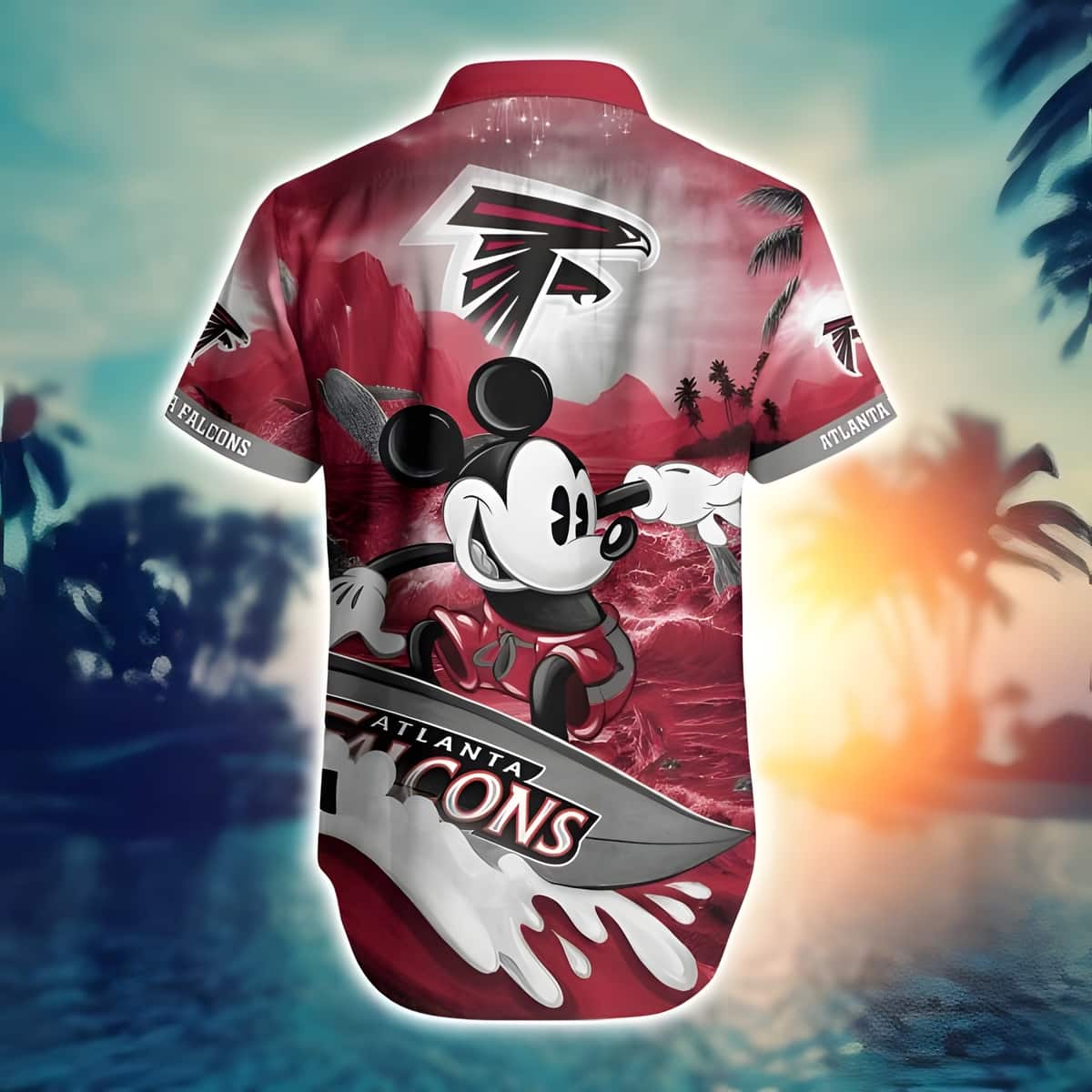 NFL Atlanta Falcons Hawaiian Shirt Cool Mickey Mouse Beach Lovers Gift NFL Atlanta Falcons Hawaiian Shirt Cool Mickey Mouse Beach Lovers Gift