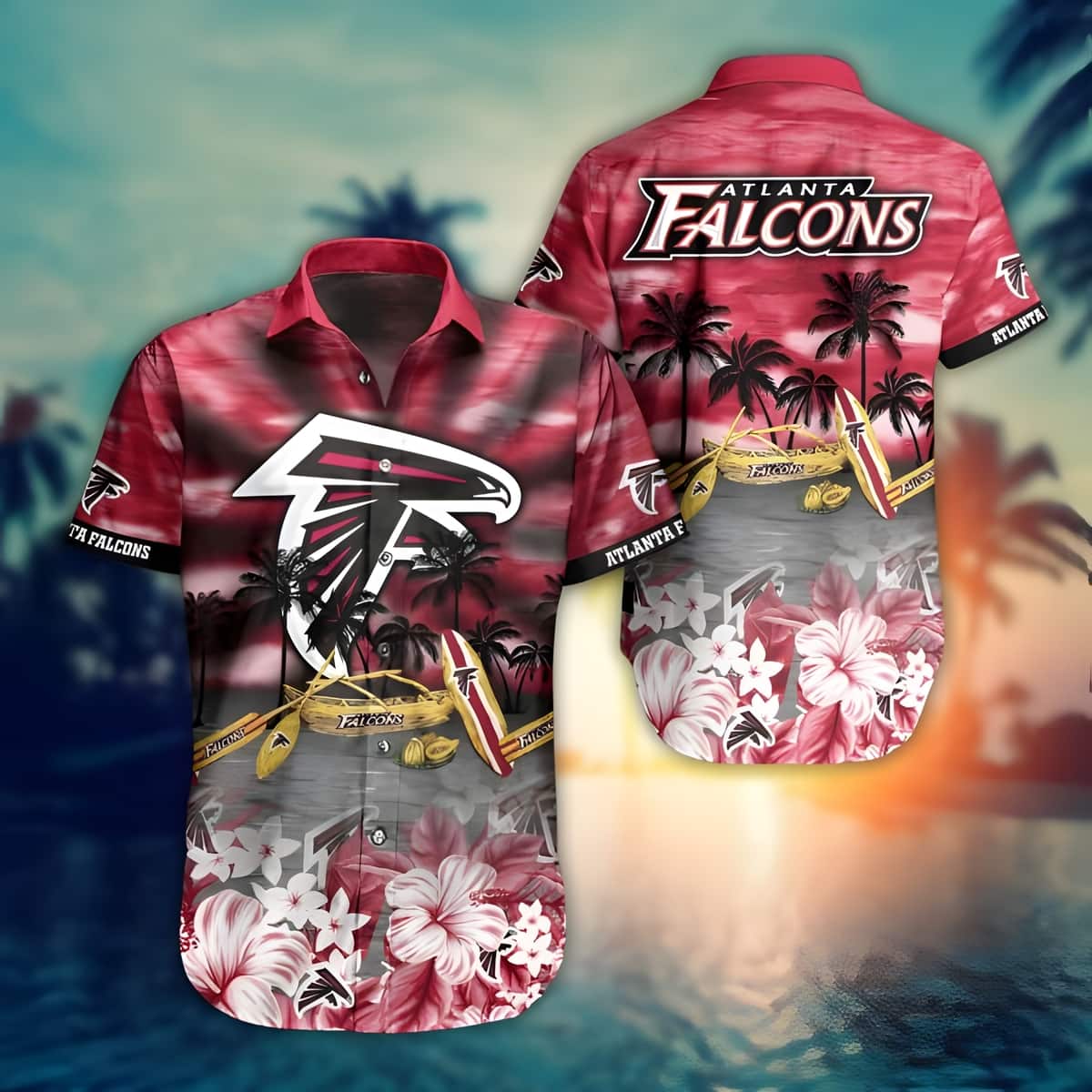 Summer Aloha NFL Atlanta Falcons Hawaiian Shirt Practical Beach Gift