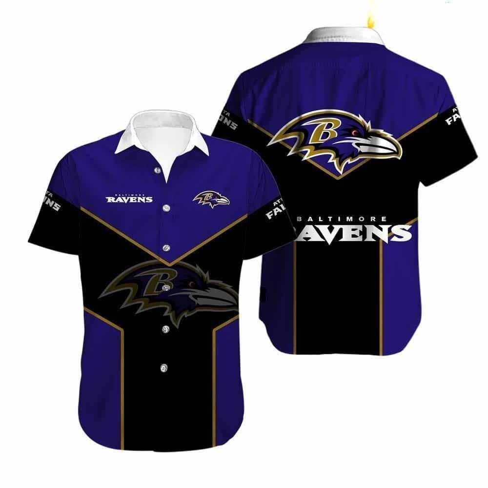 NFL Baltimore Ravens Hawaiian Shirt Gift For Football Fans NFL Baltimore Ravens Hawaiian Shirt Gift For Football Fans