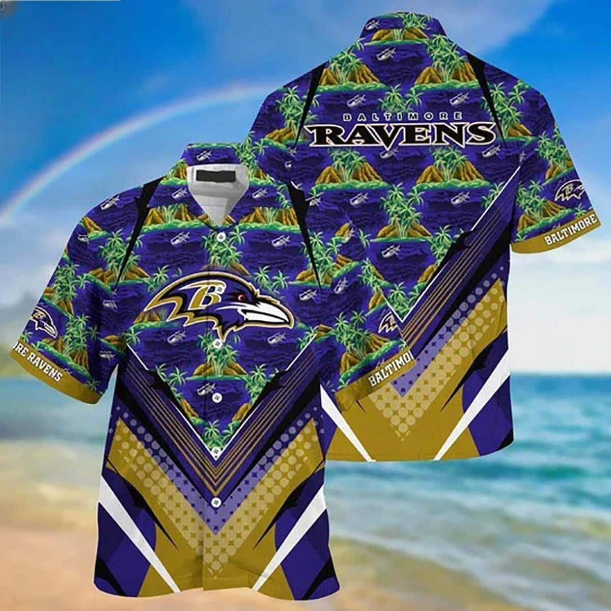 NFL Baltimore Ravens Hawaiian Shirt Trendy Summer Gift NFL Baltimore Ravens Hawaiian Shirt Trendy Summer Gift