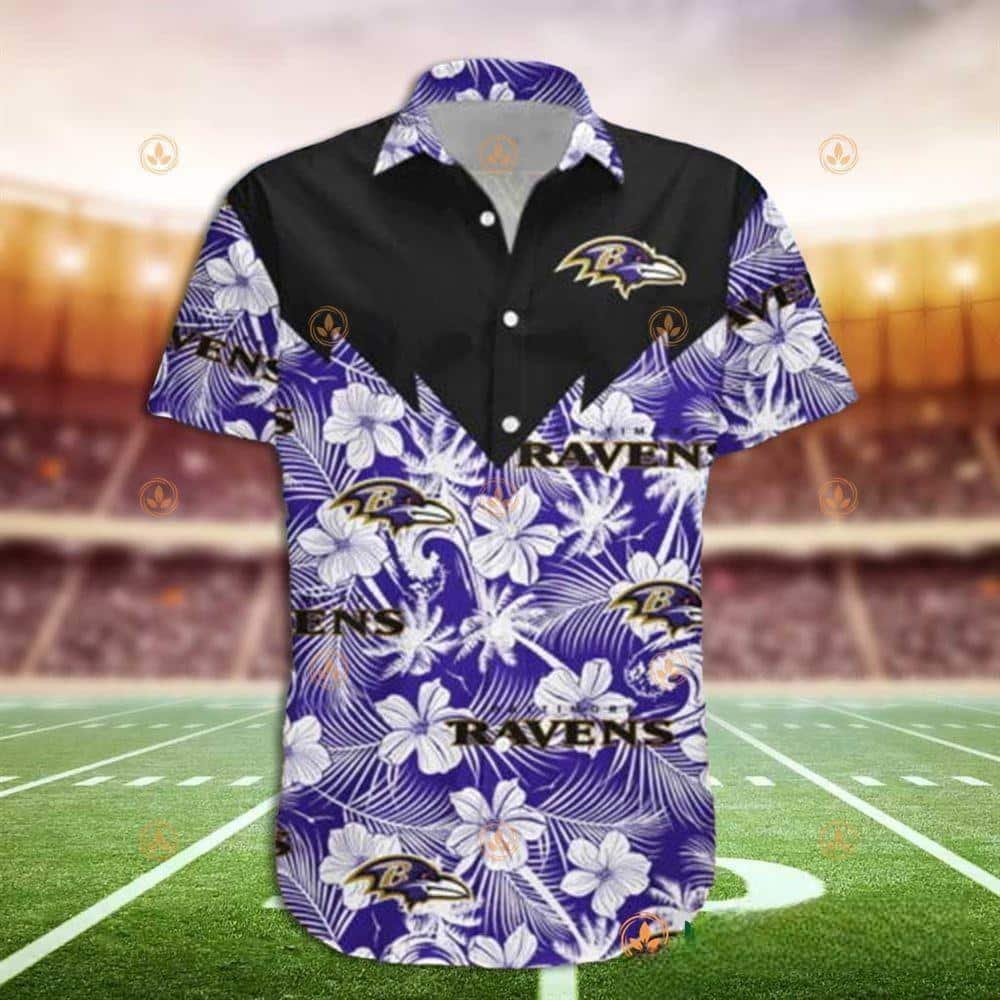 NFL Baltimore Ravens Hawaiian Shirt Gift For Beach Lovers NFL Baltimore Ravens Hawaiian Shirt Gift For Beach Lovers