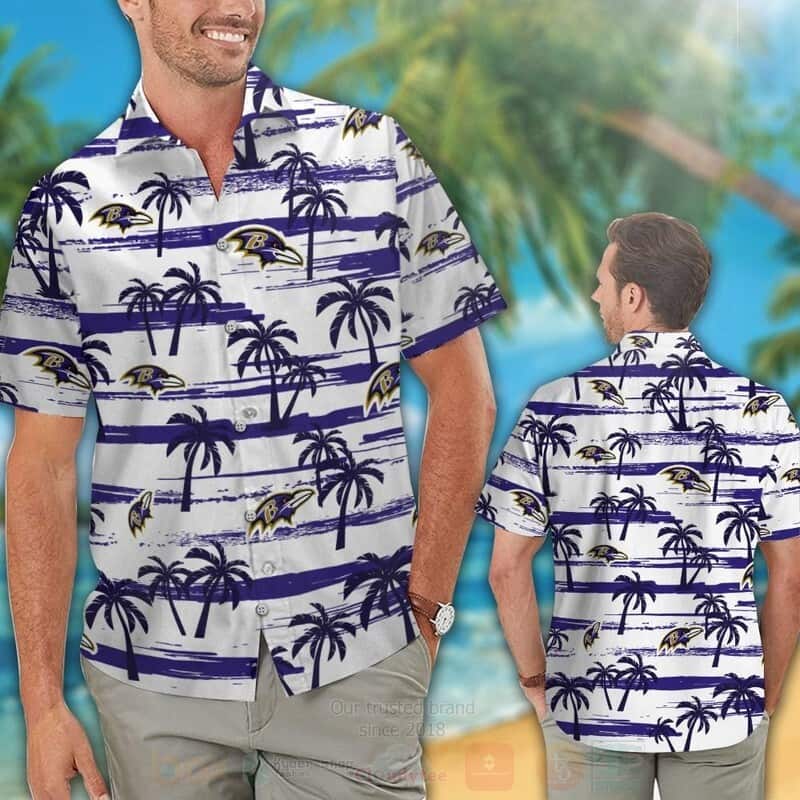 Retro Aloha NFL Baltimore Ravens Hawaiian Shirt Summer Gift For Friend Retro Aloha NFL Baltimore Ravens Hawaiian Shirt Summer Gift For Friend