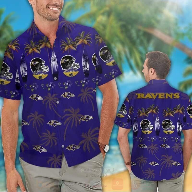 Vintage Aloha NFL Baltimore Ravens Hawaiian Shirt Summer Vacation Gift Vintage Aloha NFL Baltimore Ravens Hawaiian Shirt Summer Vacation Gift