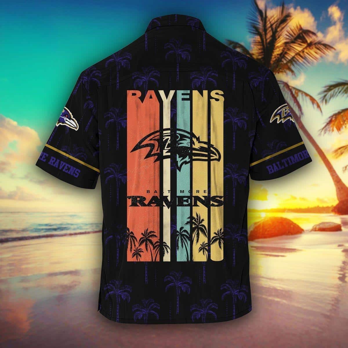 Vintage NFL Baltimore Ravens Hawaiian Shirt Gift For Football Fans Vintage NFL Baltimore Ravens Hawaiian Shirt Gift For Football Fans